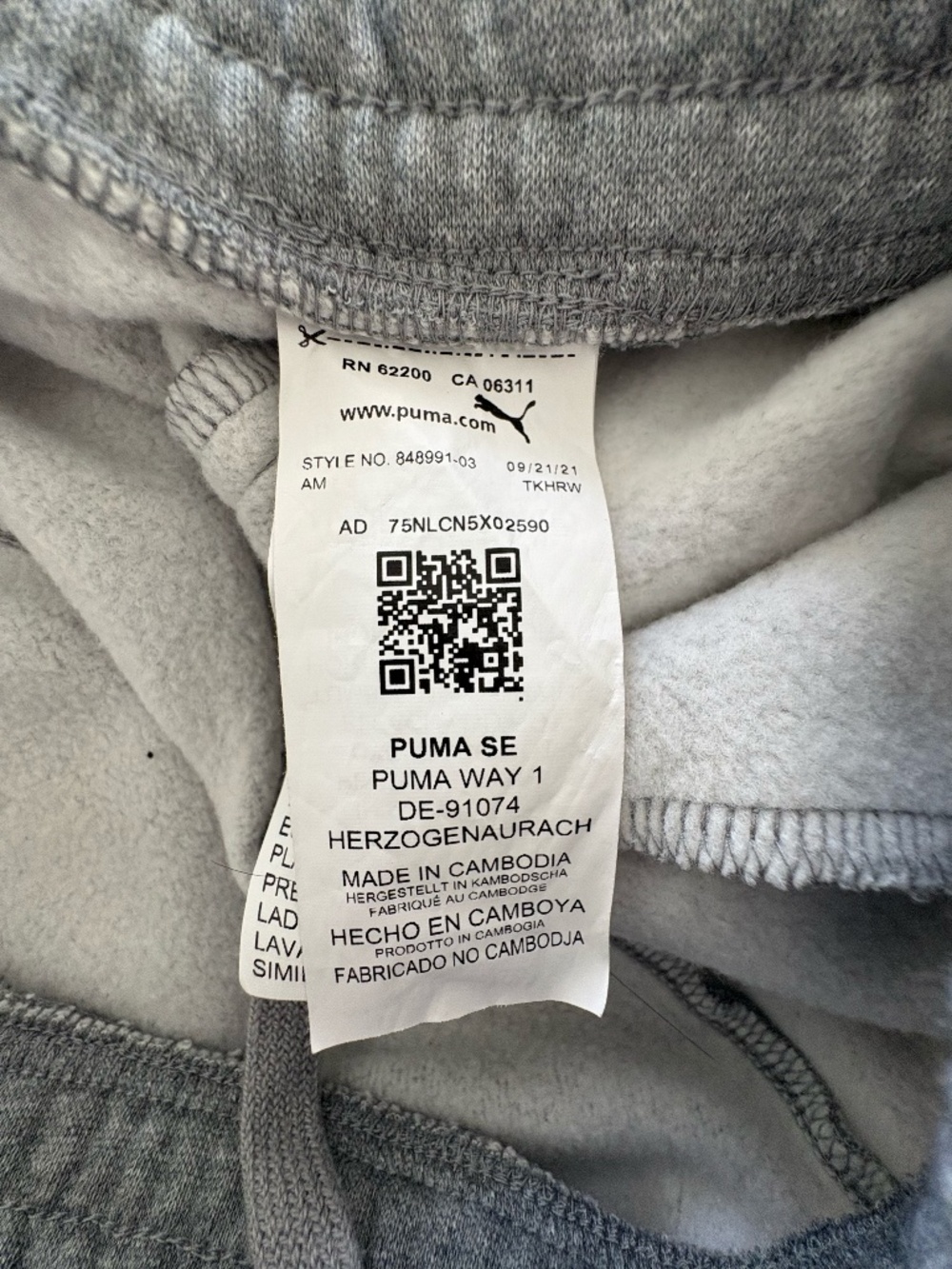 PUMA Men's Heather Athletic Fleece Short - Size M. - Picture 8 of 11